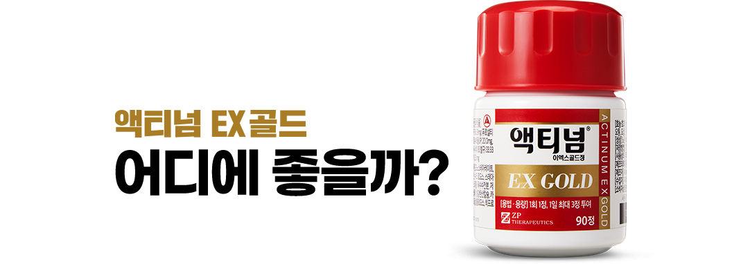 액티넘 EX 골드 어디에 좋을까?